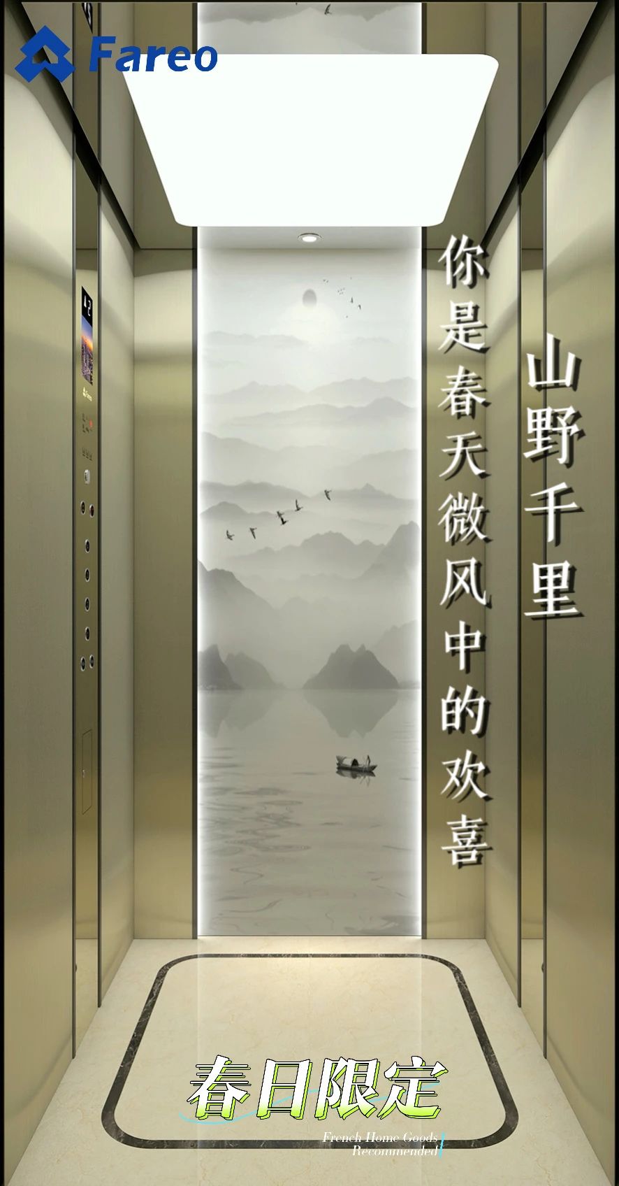 法立奧極簡(jiǎn)別墅電梯